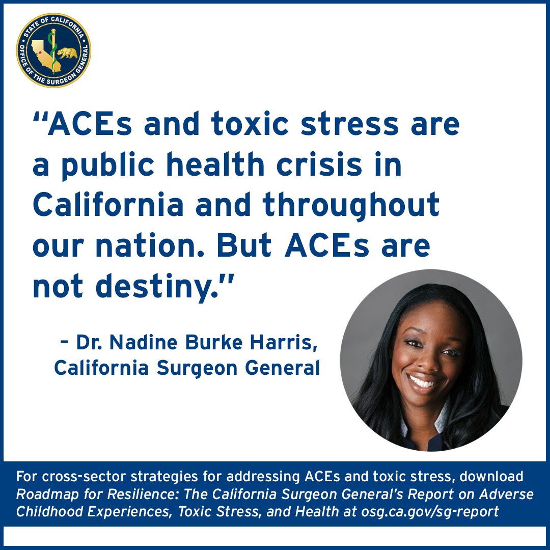 Roadmap for Resilience: The California Surgeon General's Report on Adverse Childhood Experiences, Toxic Stress, and Health