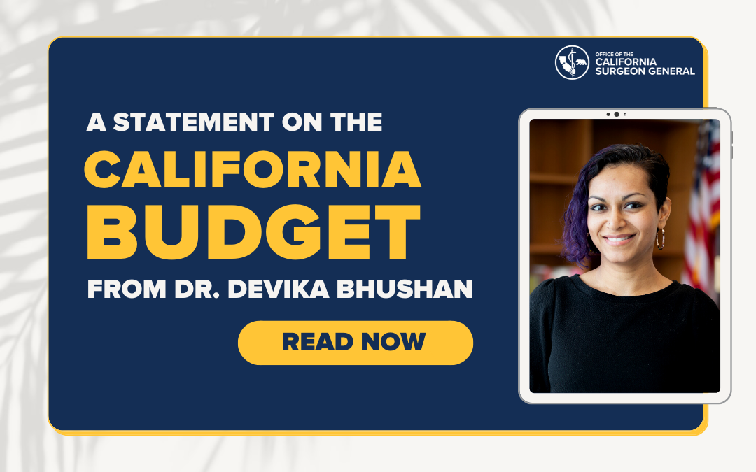A Statement on the California Budget from Dr. Devika Bhushan